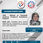 Bölümümüz Öğretim Üyesi Ayşegül Sarıoğlu Kemer’e TÜBİTAK 1001 Desteği